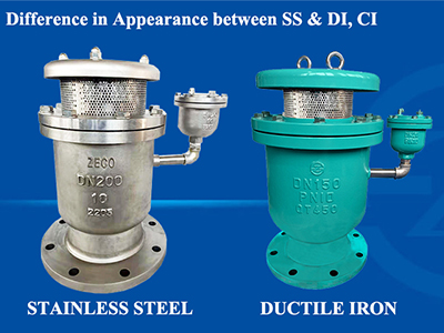 Different Appearance of Water Valve Material